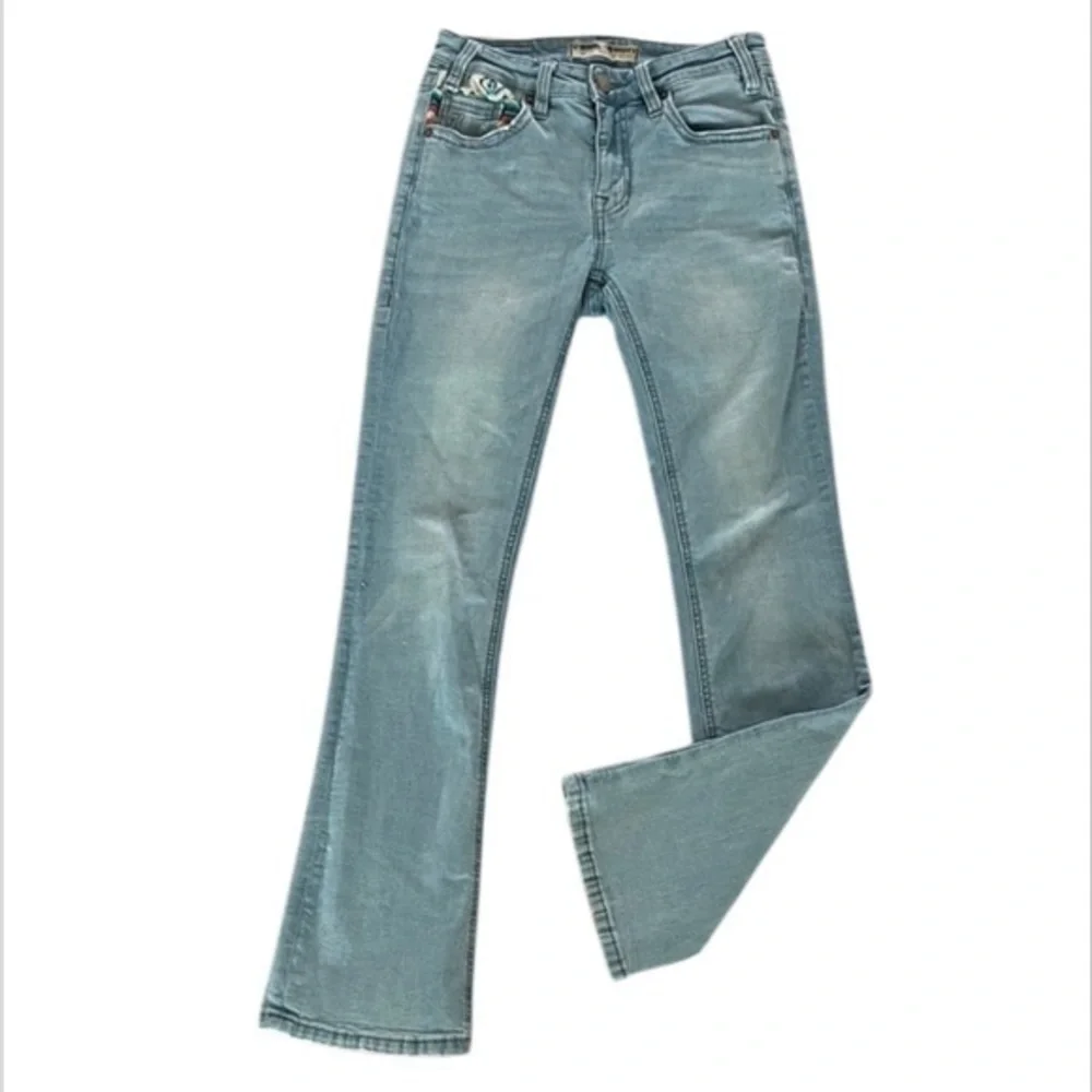 Rock & Roll X Hooey cowgirl boot cut jeans size 25